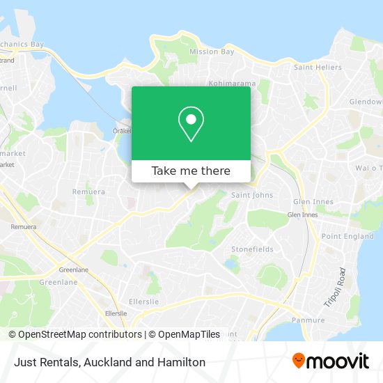 Just Rentals map