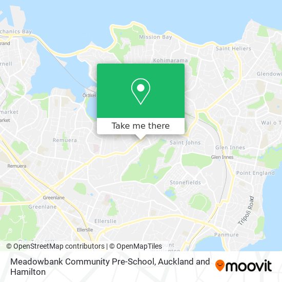 Meadowbank Community Pre-School map