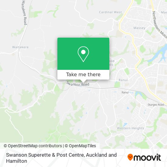 Swanson Superette & Post Centre map