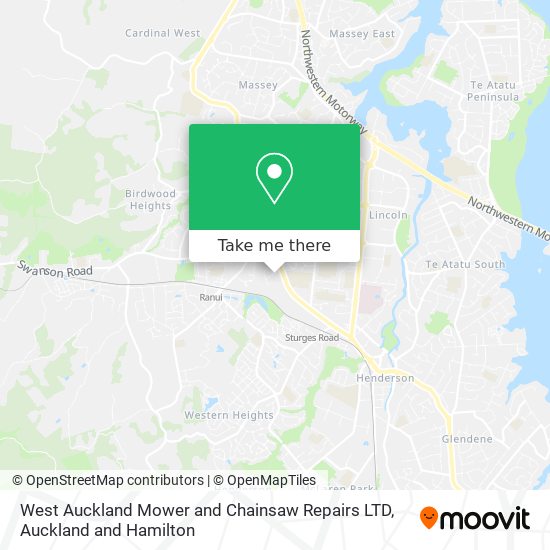 West Auckland Mower and Chainsaw Repairs LTD地图