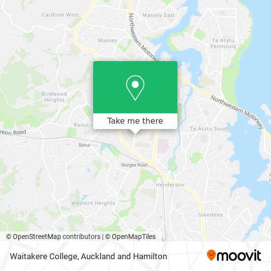 Waitakere College map