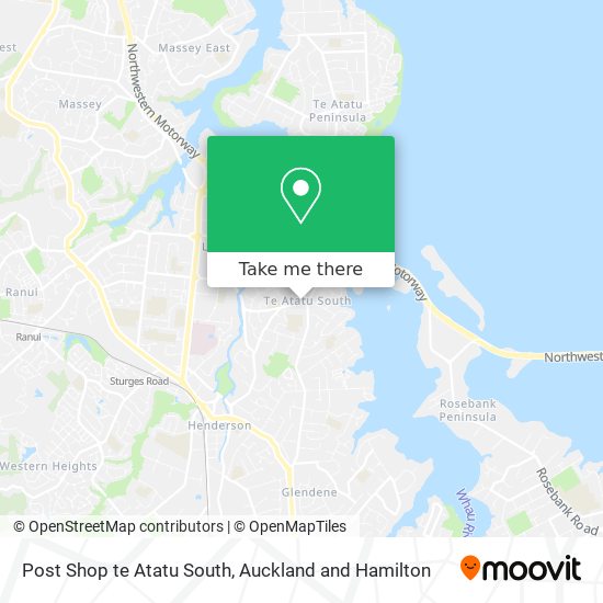 Post Shop te Atatu South地图