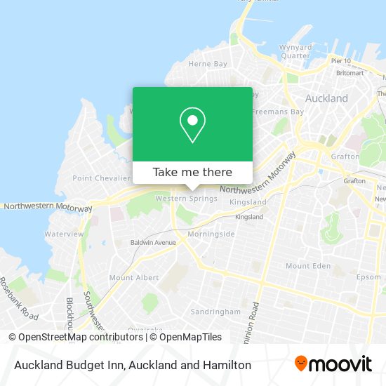 Auckland Budget Inn地图