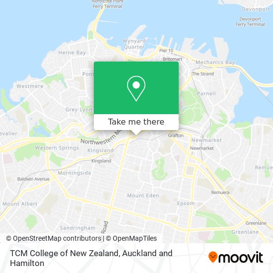 TCM College of New Zealand map
