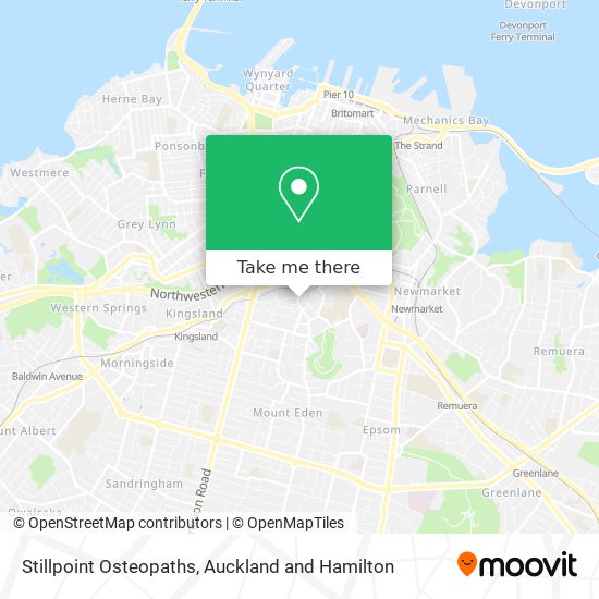 Stillpoint Osteopaths map