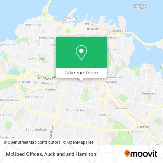 McUbed Offices map