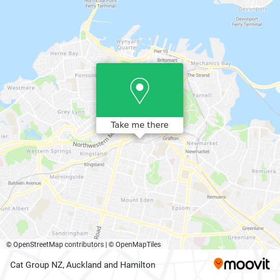 Cat Group NZ map