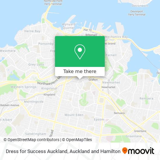 Dress for Success Auckland map