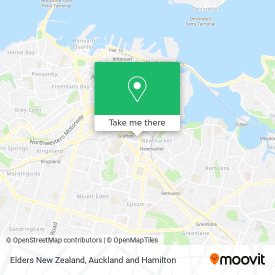 Elders New Zealand map