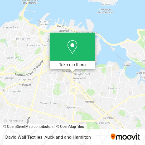 David Wall Textiles map