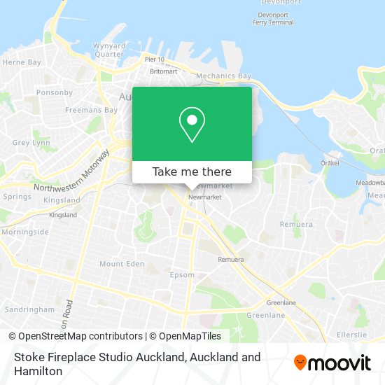 Stoke Fireplace Studio Auckland map