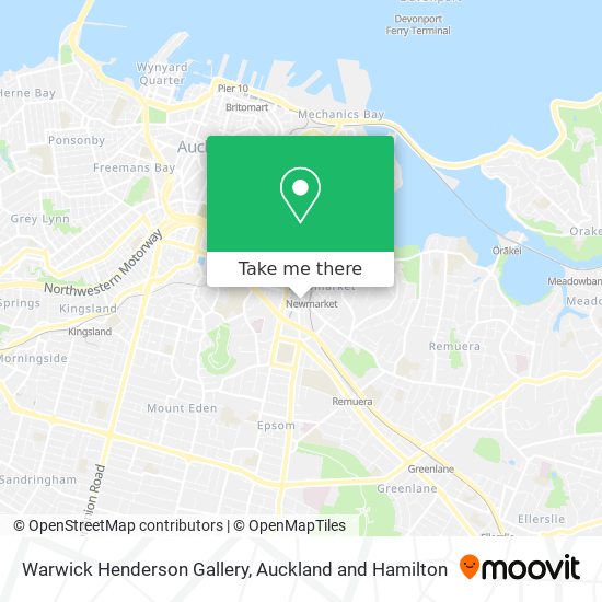 Warwick Henderson Gallery map