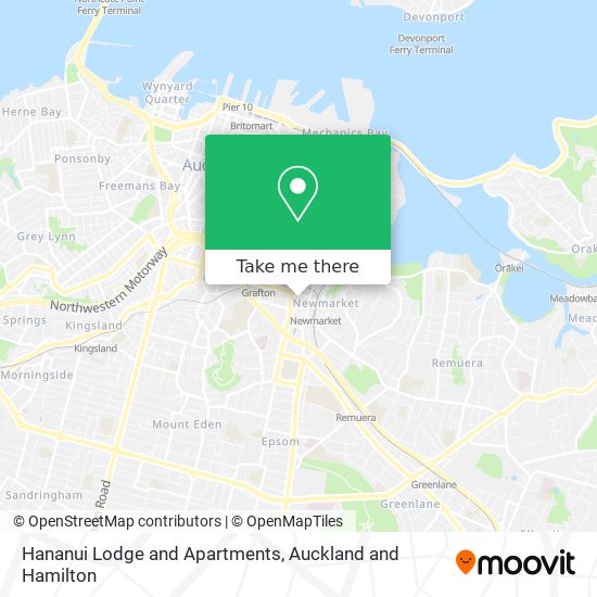 Hananui Lodge and Apartments map