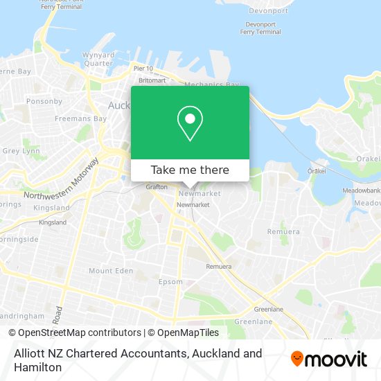 Alliott NZ Chartered Accountants map