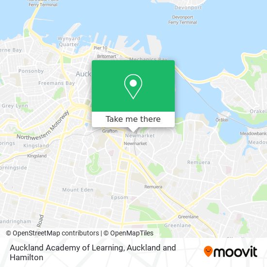 Auckland Academy of Learning map