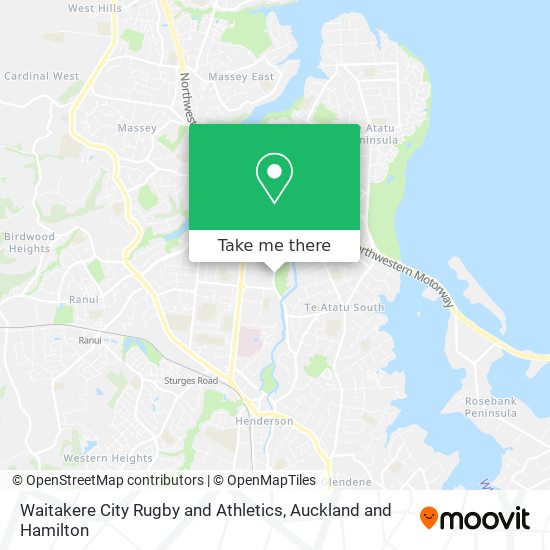 Waitakere City Rugby and Athletics地图