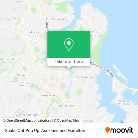 Shake Out Pop Up map