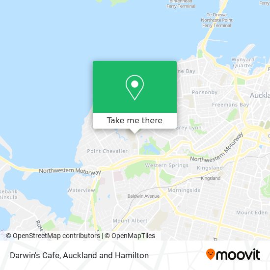 Darwin's Cafe map