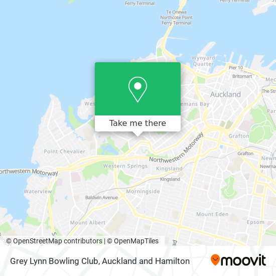 Grey Lynn Bowling Club map