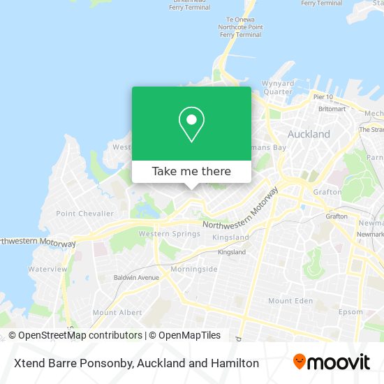 Xtend Barre Ponsonby map