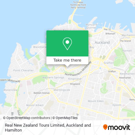 Real New Zealand Tours Limited map