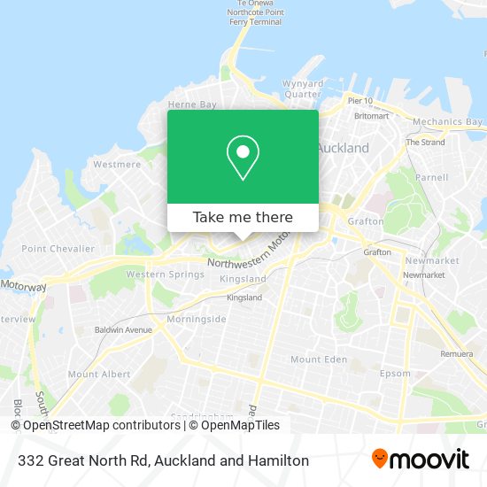 332 Great North Rd map