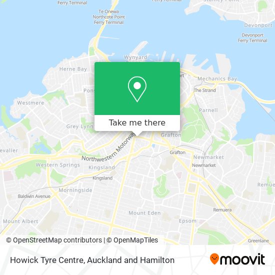 Howick Tyre Centre map