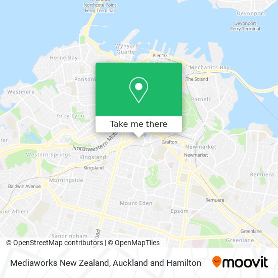 Mediaworks New Zealand map
