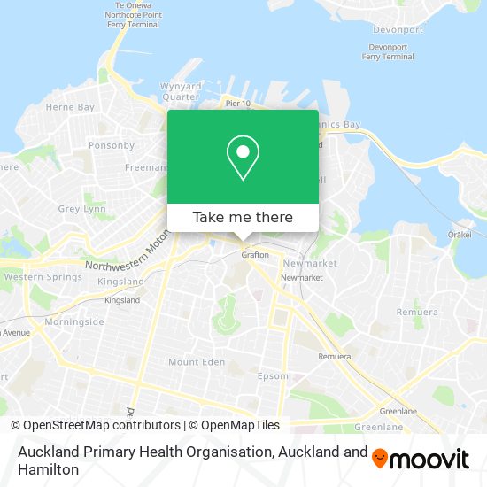 Auckland Primary Health Organisation map