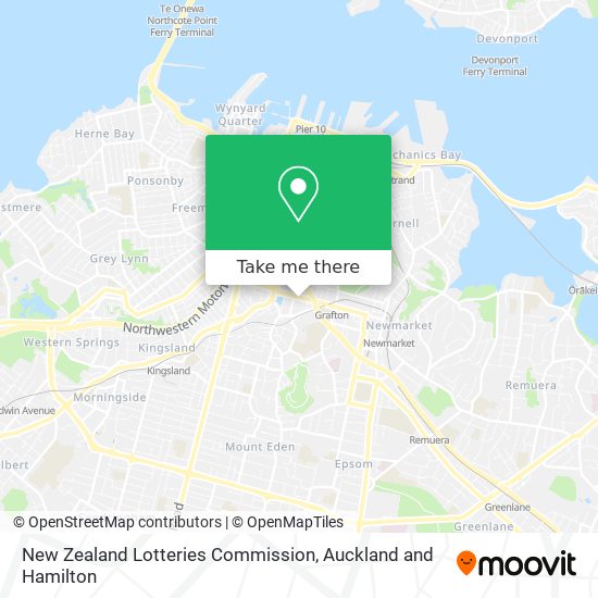 New Zealand Lotteries Commission map