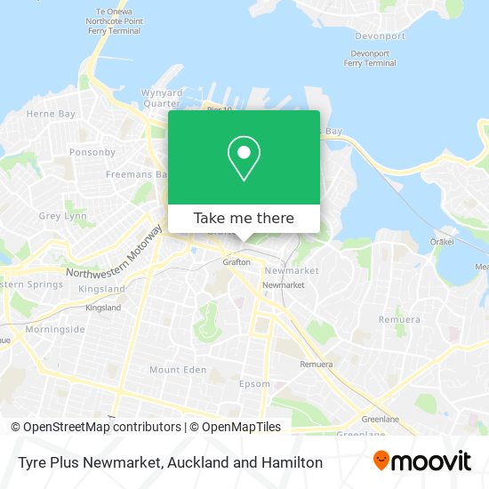 Tyre Plus Newmarket map