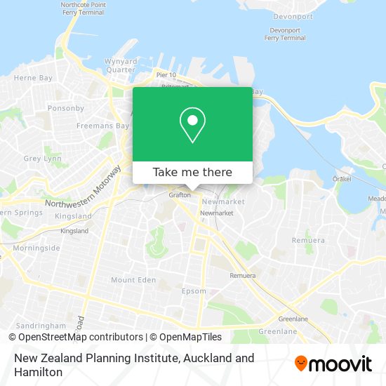New Zealand Planning Institute map