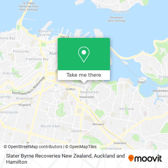 Slater Byrne Recoveries New Zealand map