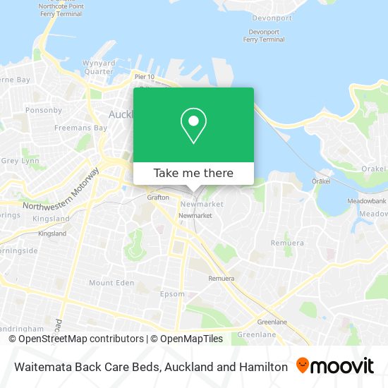 Waitemata Back Care Beds地图