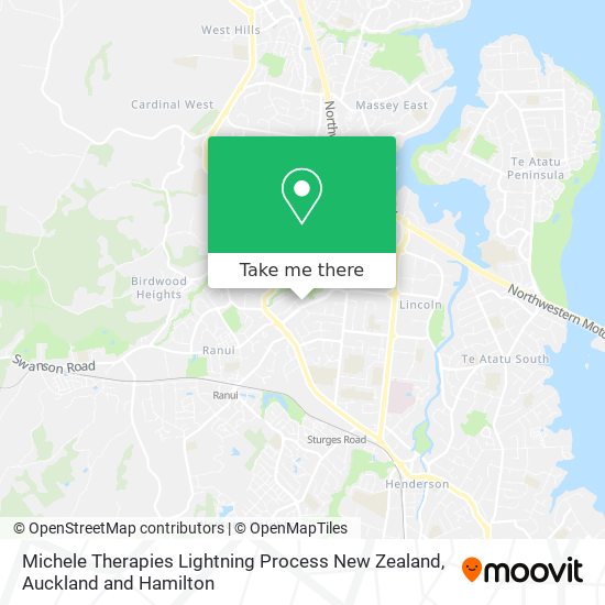 Michele Therapies Lightning Process New Zealand map