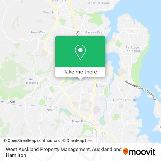 West Auckland Property Management map