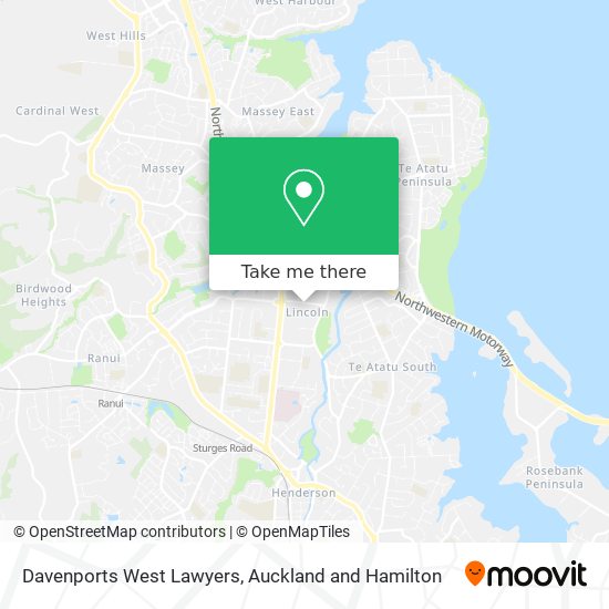 Davenports West Lawyers map