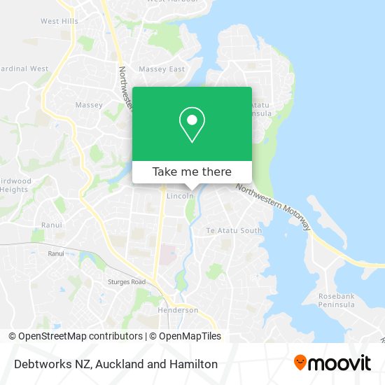 Debtworks NZ map