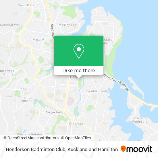 Henderson Badminton Club map