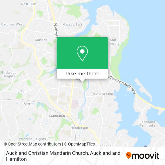 Auckland Christian Mandarin Church地图