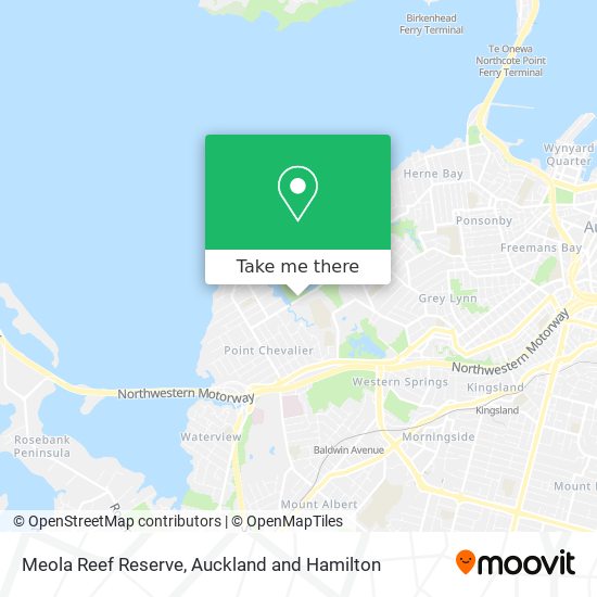 Meola Reef Reserve map