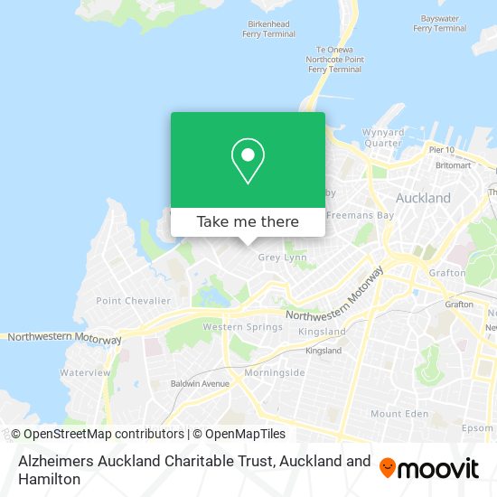 Alzheimers Auckland Charitable Trust map