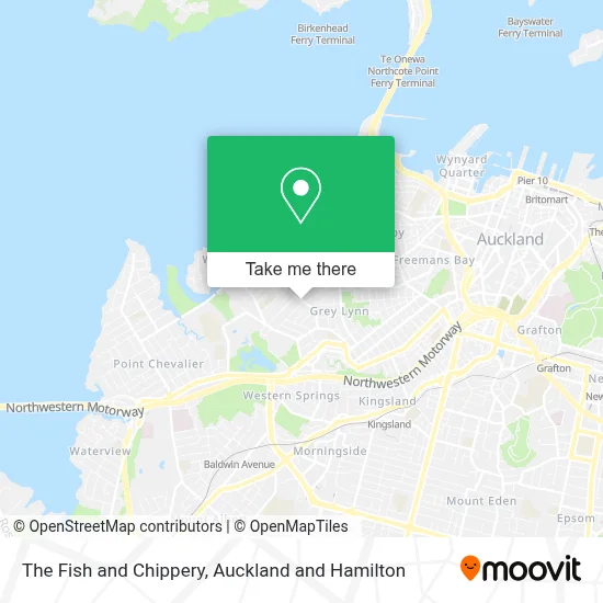 The Fish and Chippery map