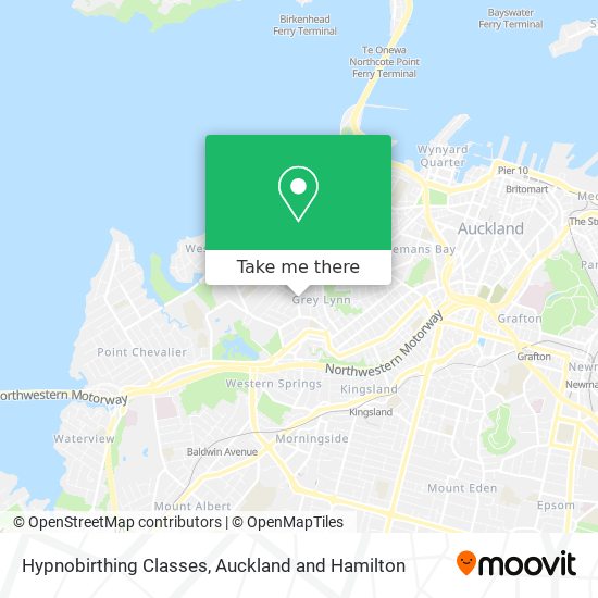 Hypnobirthing Classes map