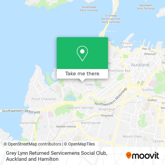 Grey Lynn Returned Servicemens Social Club map