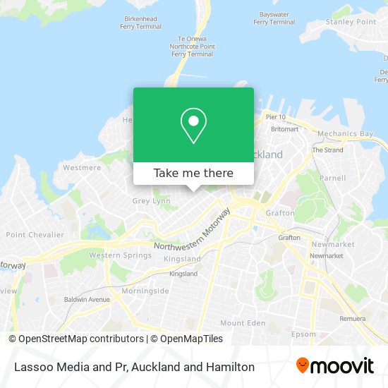 Lassoo Media and Pr map