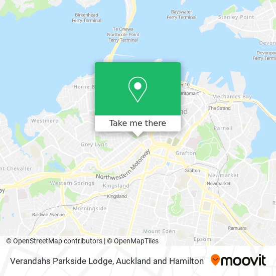 Verandahs Parkside Lodge map