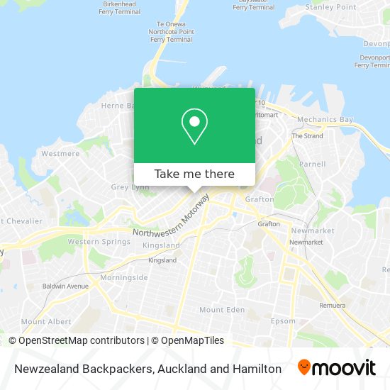 Newzealand Backpackers map