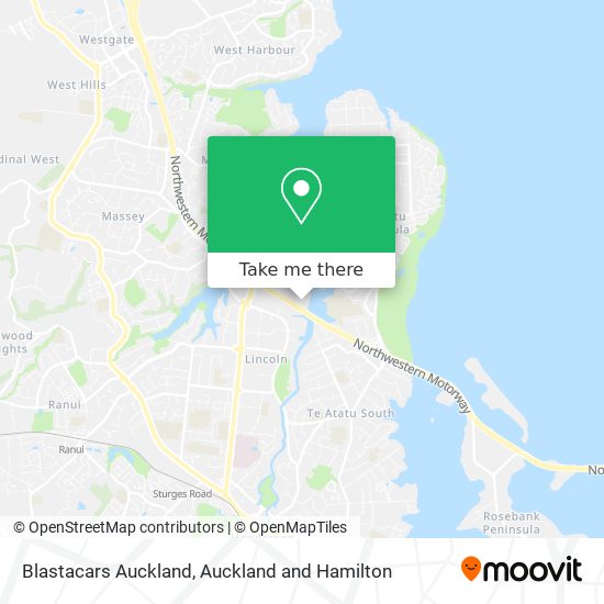 Blastacars Auckland map