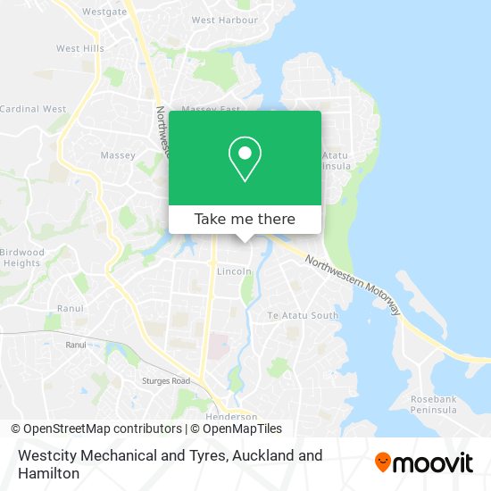 Westcity Mechanical and Tyres map